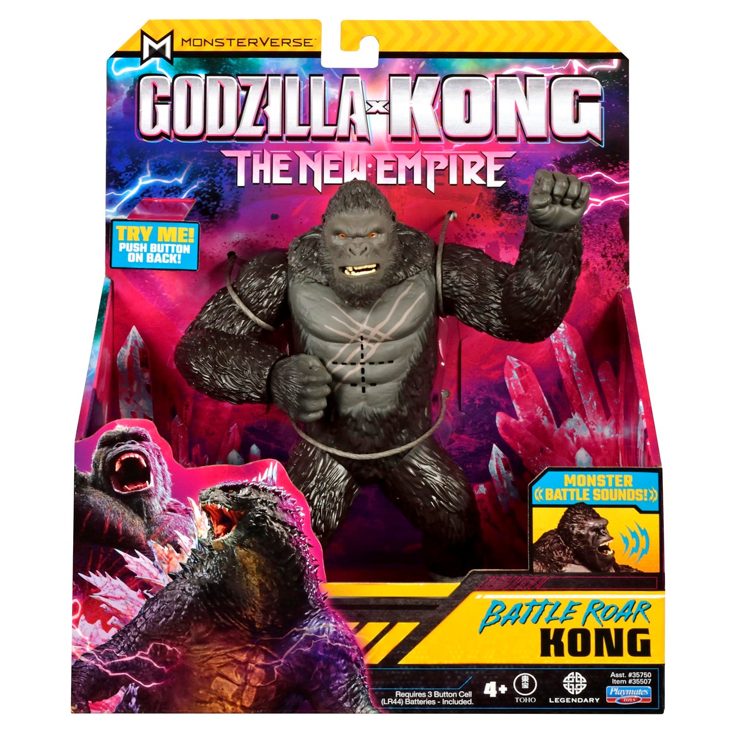 Godzilla x Kong 7-Inch Battle Roar Kong Figure by Playmates Toys