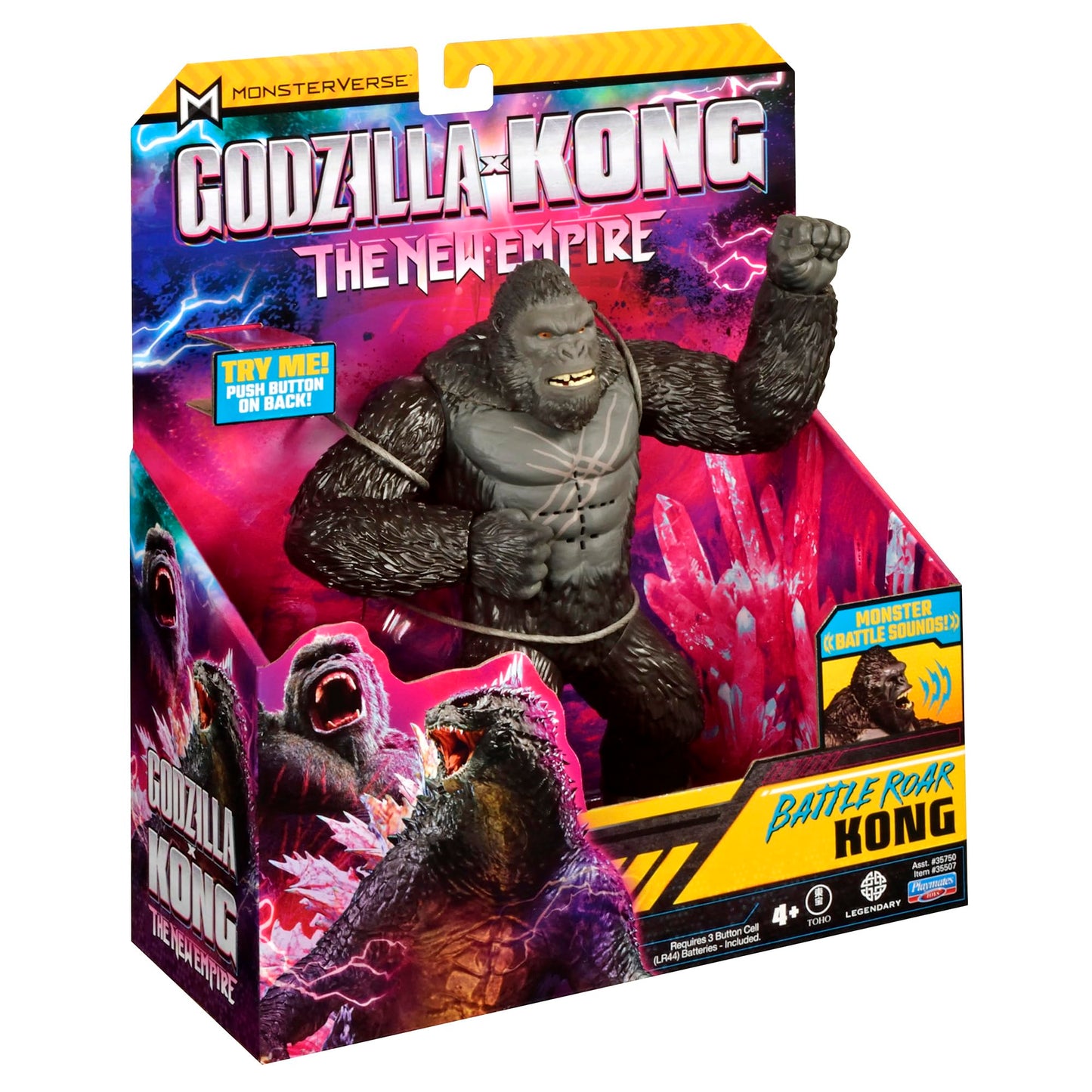 Godzilla x Kong 7-Inch Battle Roar Kong Figure by Playmates Toys
