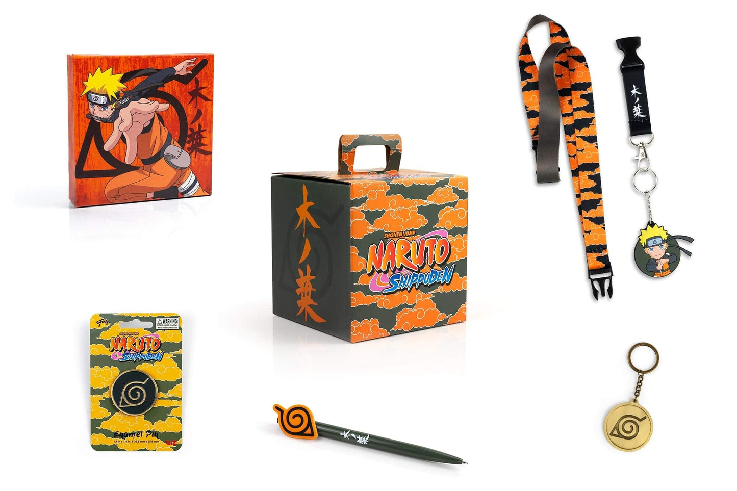 Just Funky Naruto Shippuden Konoha Looksee Box | 5 Themed Collectibles | Naruto Toys & Accessories