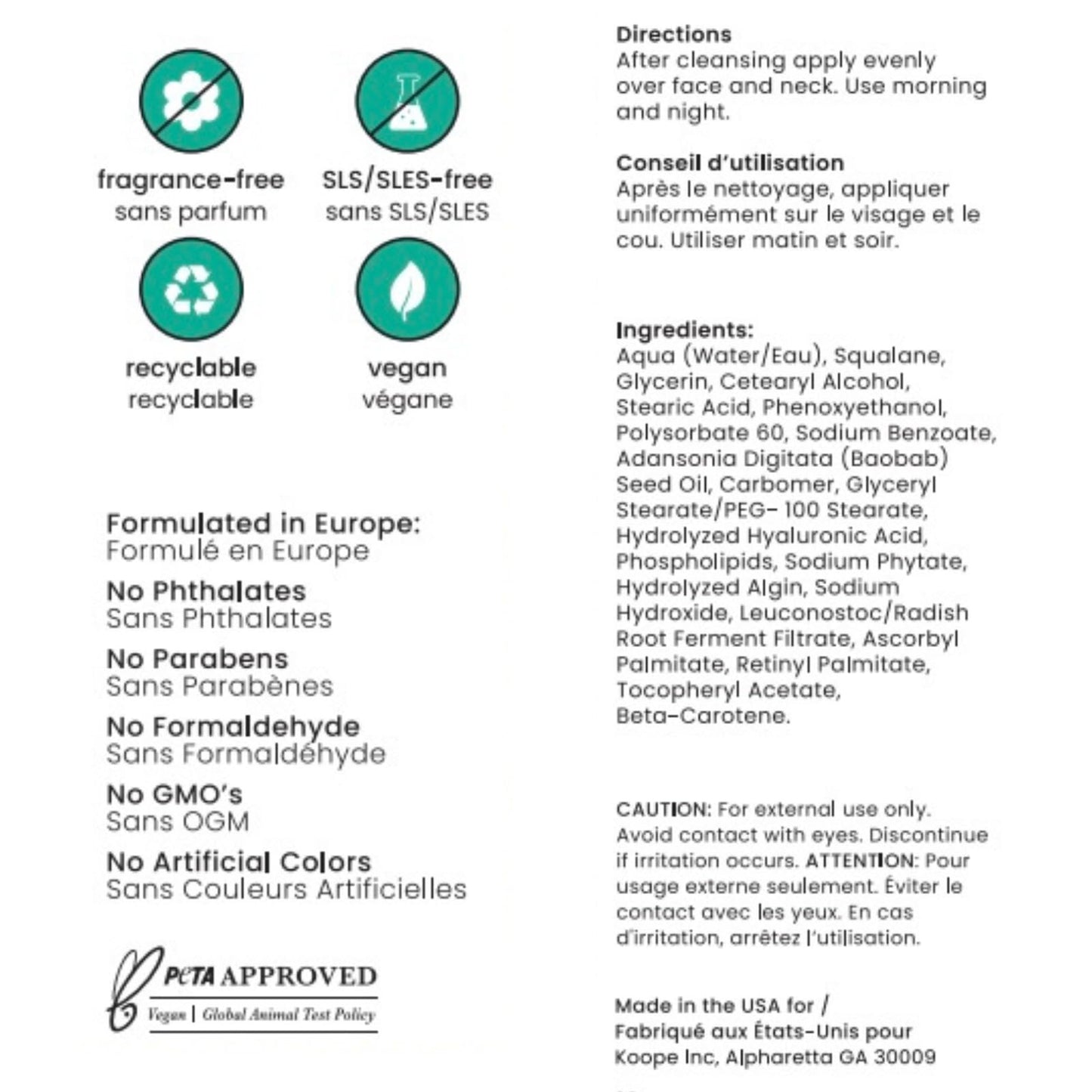 Koope Middleweight Face Cream – Balanced Hydration with Hyaluronic Acid