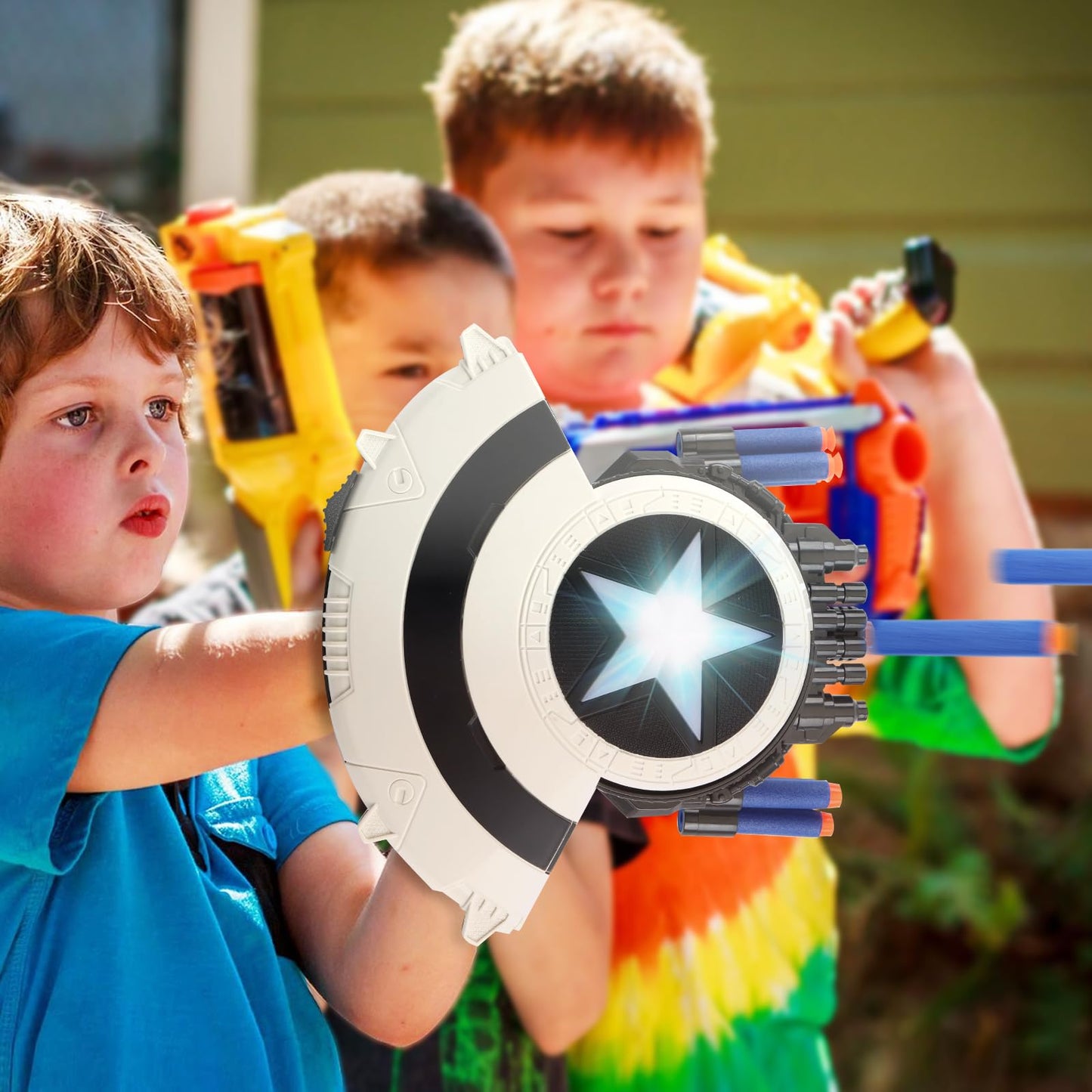 KooRare Shield Dart-Blaster Toy – Dual-Mode Shield & Dart Blaster with 30 Darts (6+)
