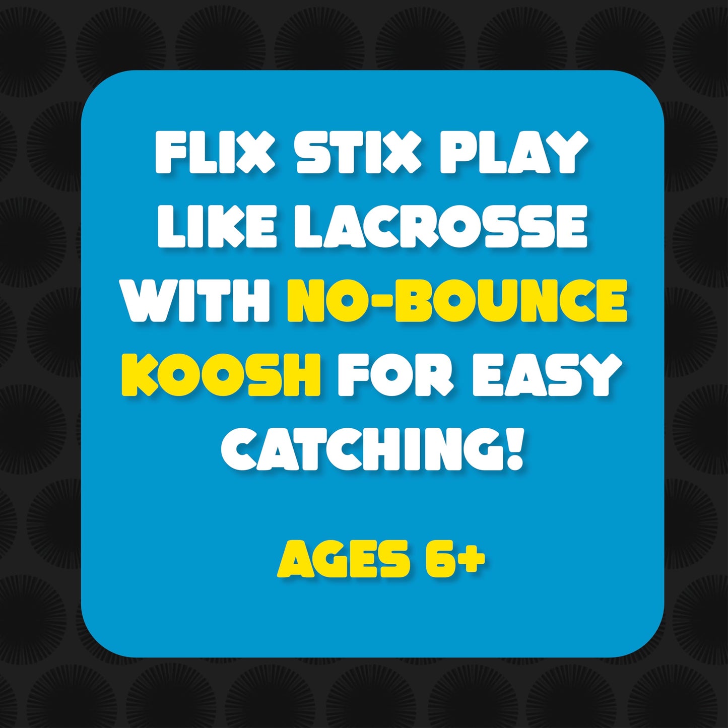 Koosh Flix Stix Active Play for Ages 6 to 11 | Lacrosse-Style Catch & Pass