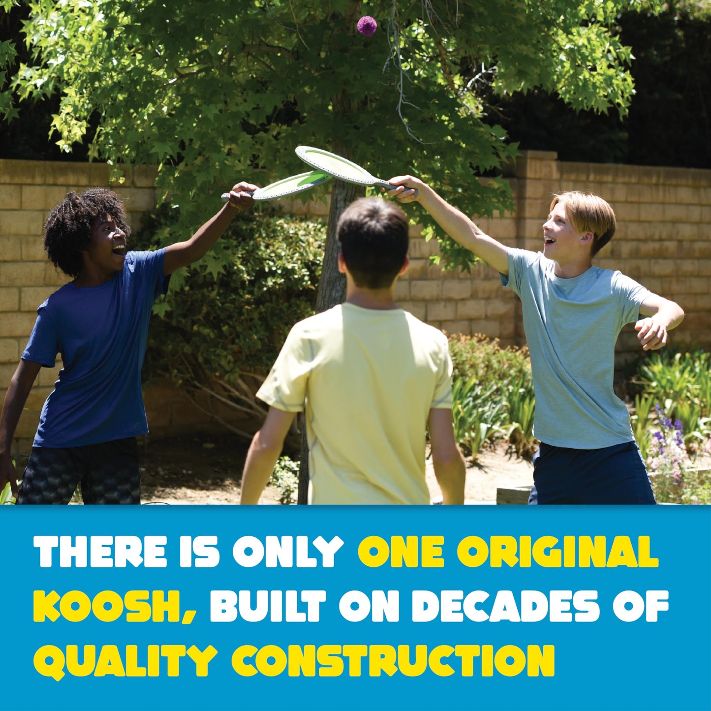 Koosh Double Paddle Playset – Two Paddles & Ball for Ages 6+ | Indoor/Outdoor Fun
