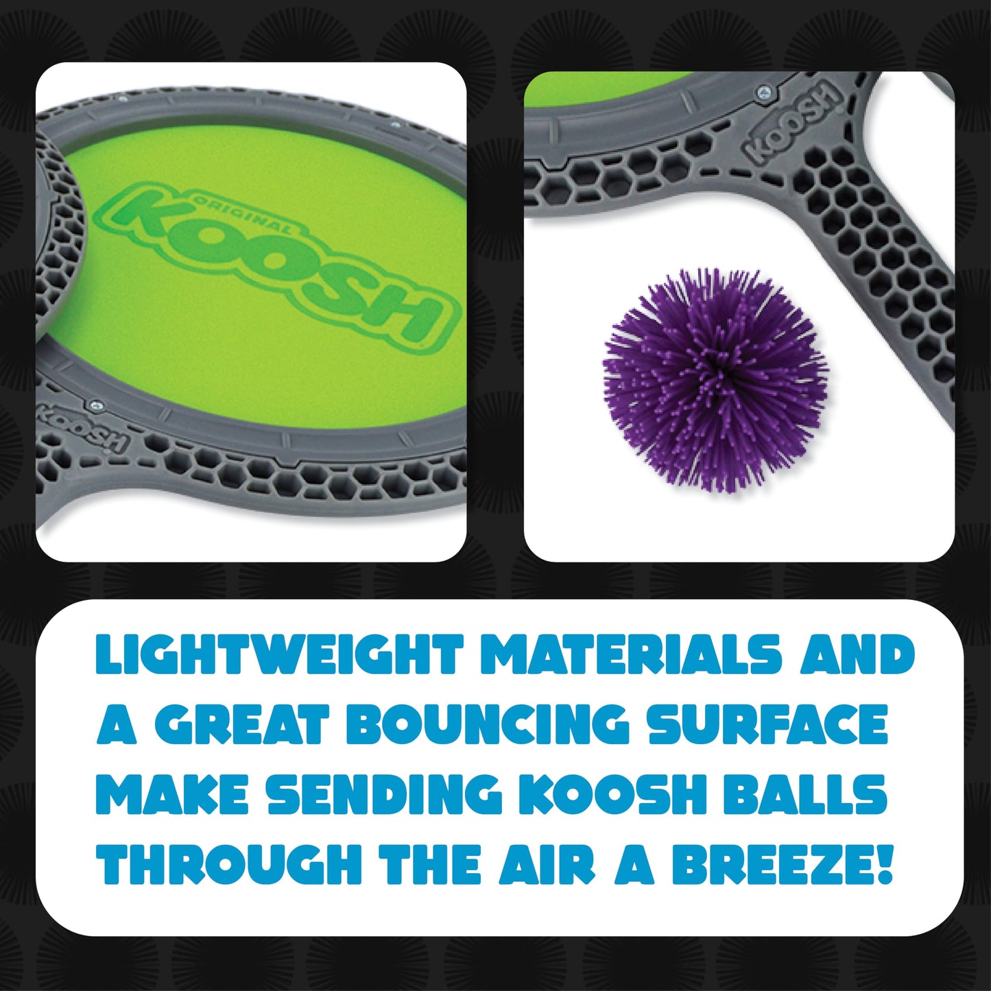 Koosh Double Paddle Playset – Two Paddles & Ball for Ages 6+ | Indoor/Outdoor Fun