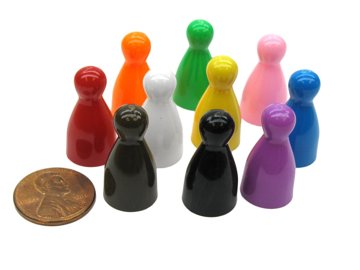 Koplow Games: Set of 10 Halma 25mm Pawn Pieces Multicolor