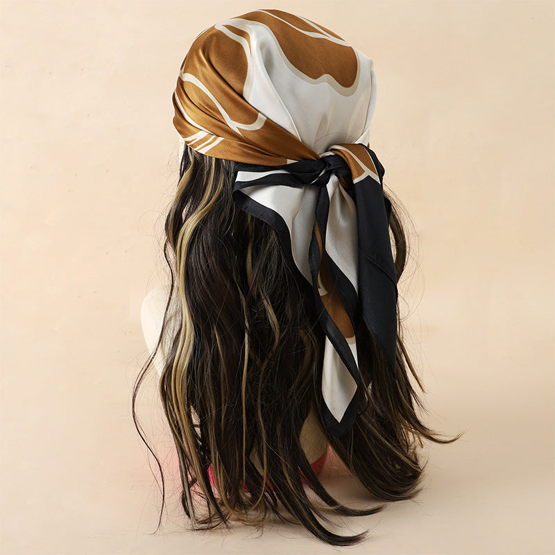 Korean Style Artificial Silk Scarf