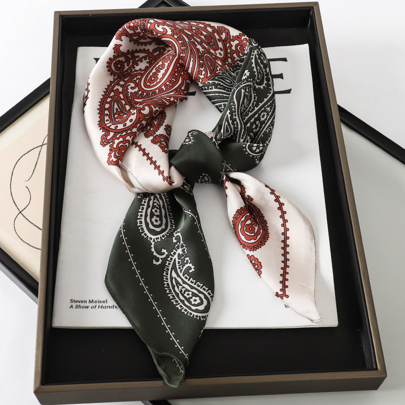 Korean Style Artificial Silk Scarf