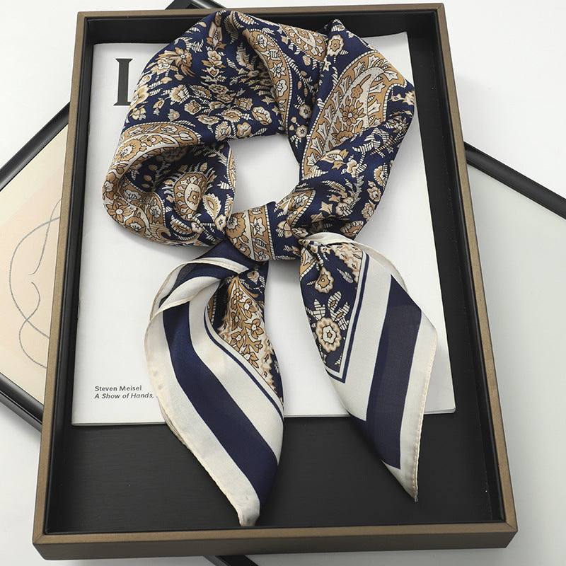 Korean Style Artificial Silk Scarf