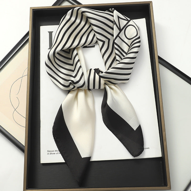Korean Style Artificial Silk Scarf
