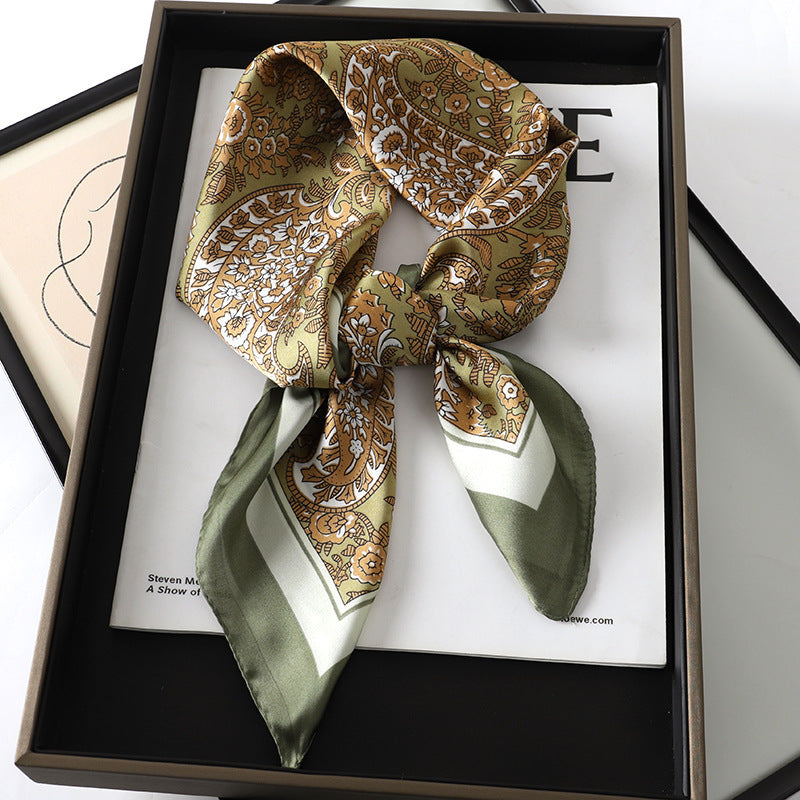 Korean Style Artificial Silk Scarf