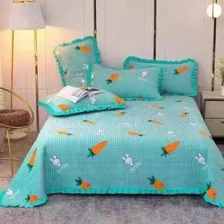 Korean Style Crystal Velvet Quilted Sheets
