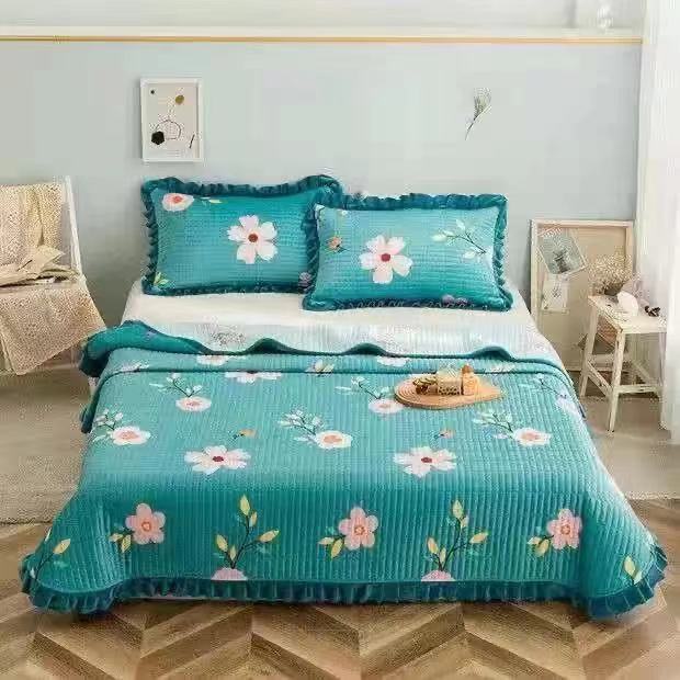 Korean Style Crystal Velvet Quilted Sheets