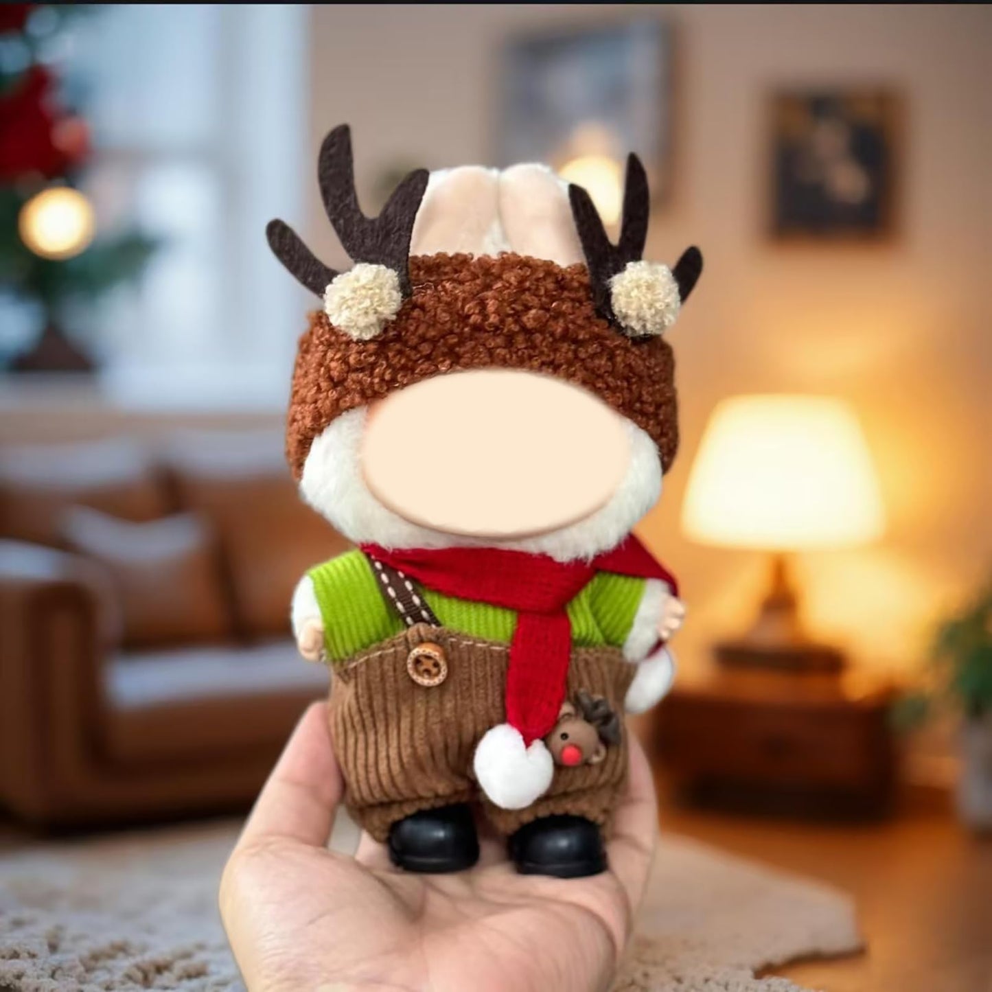 KORIYO Christmas Doll Clothes – 8-Piece 17cm Doll Outfits with Santa & Deer Accessories