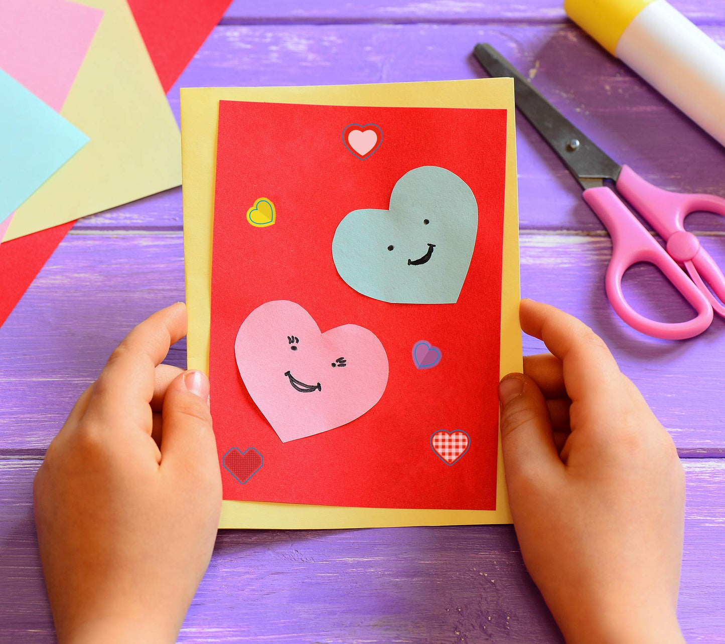 kortes Valentines Day Stickers – 544 Heart Stickers on 12 Sheets (Pack 02)