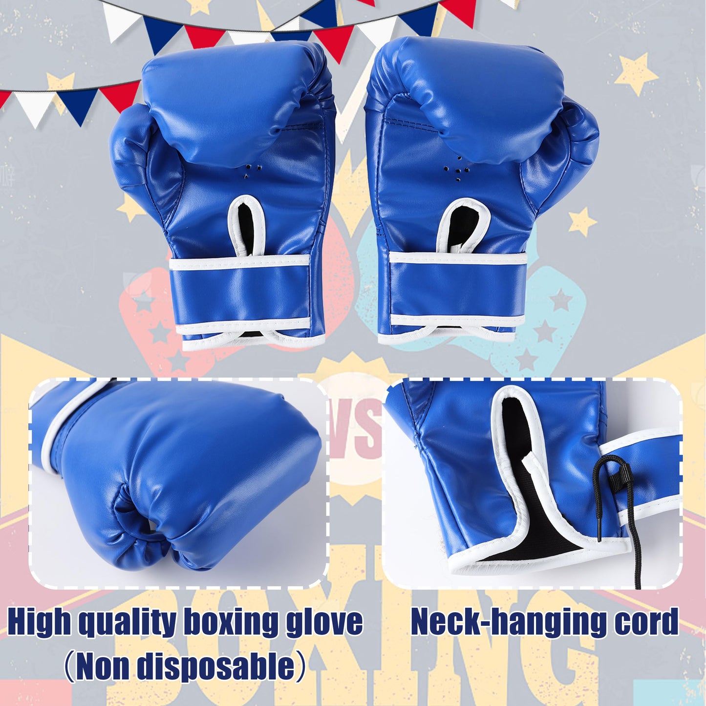 Kosgraiy Boxing Costumes for Kids – Robe, Shorts & Gloves Set | Halloween Boxer Outfit
