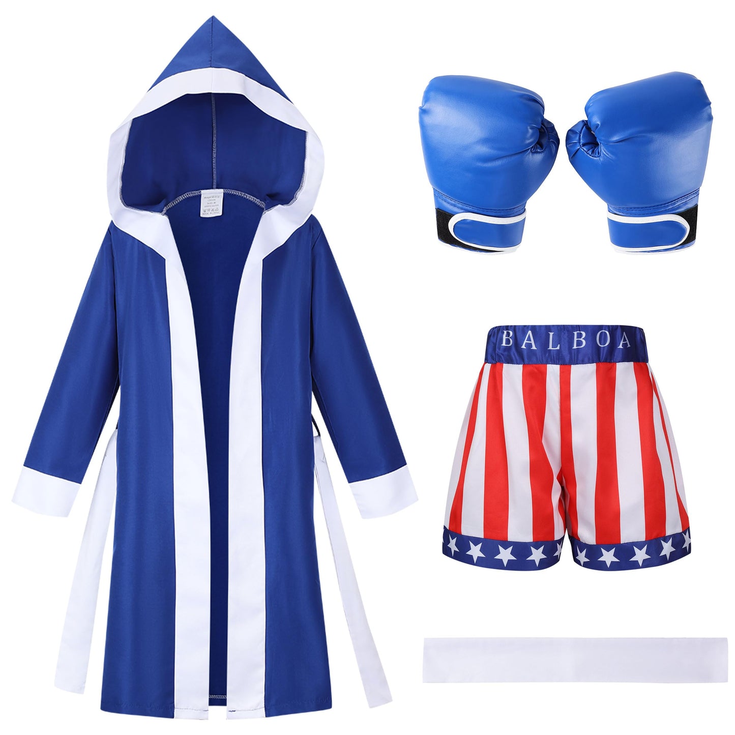 Kosgraiy Boxing Costumes for Kids – Robe, Shorts & Gloves Set for Play