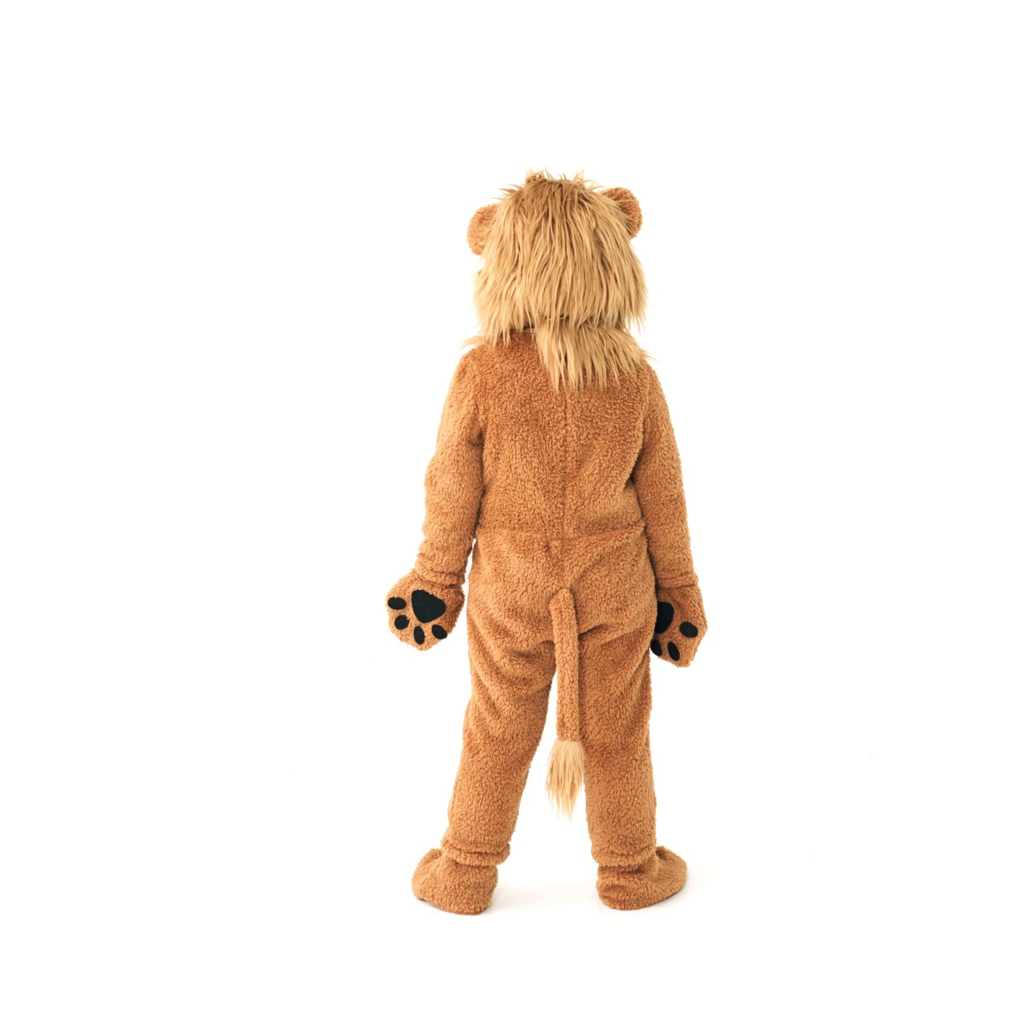 Kosgraiy Kid Lion Costume - Plush Lion Onesie for 8-10 Years | Christmas & Halloween