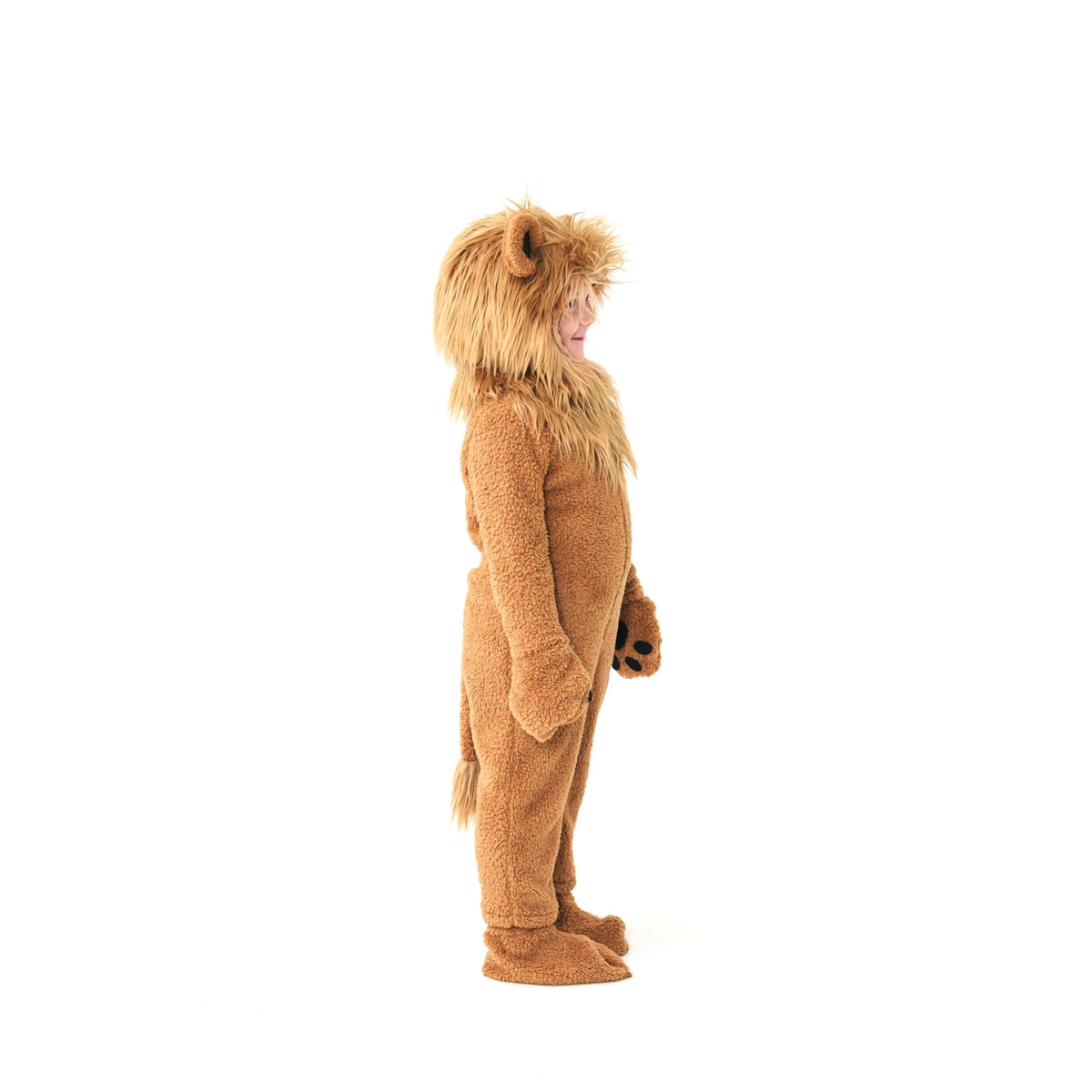 Kosgraiy Lion Costume for Kids | Unisex Lion Onesie (Size S, 4-6 Years)