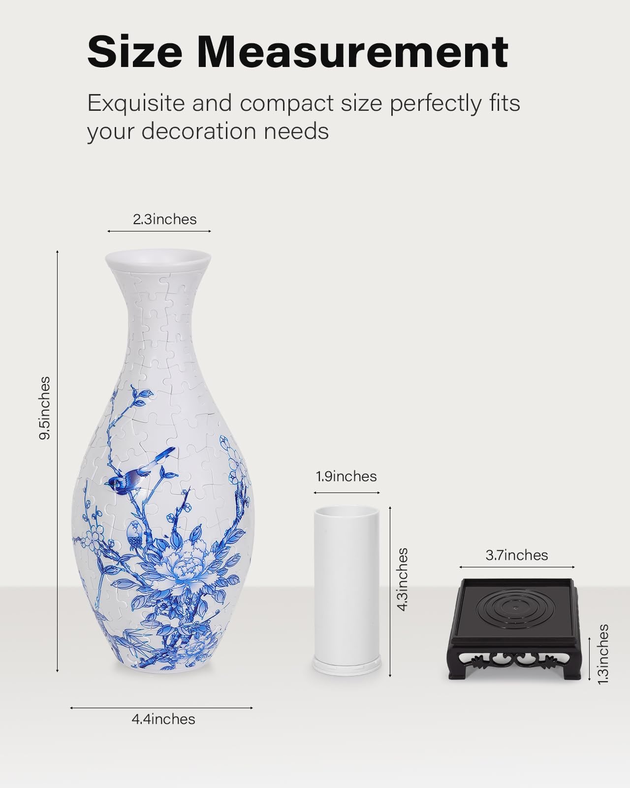 KOSTBAR 3D Puzzle Vase for Adults – 160-Piece Interlocking Vase for Flowers and Home Decor