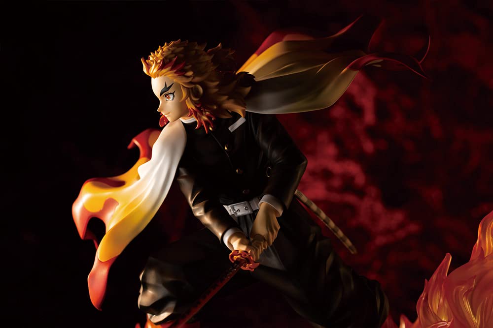 Kotobukiya PP927 Demon Slayer ARTFX J Kyojuro Rengoku Figure – Official Licensed, Base Stand Included