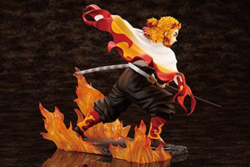 Kotobukiya PP927 Demon Slayer ARTFX J Kyojuro Rengoku Figure – Official Licensed, Base Stand Included