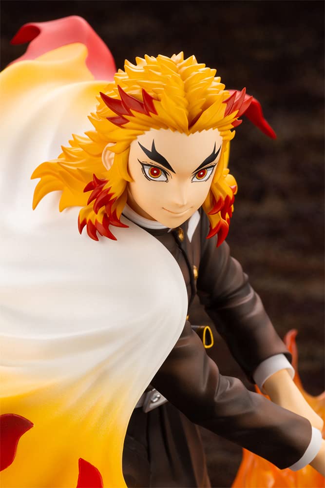 Kotobukiya PP927 Demon Slayer ARTFX J Kyojuro Rengoku Figure – Official Licensed, Base Stand Included