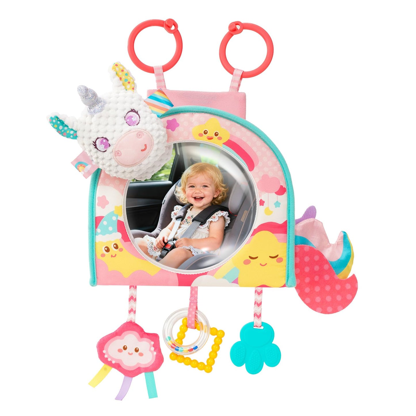 Koty Car Seat Toy - Kick & Play Activity Center with Mirror