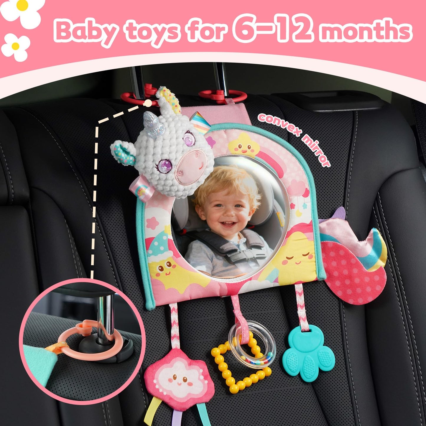 Koty Car Seat Toy - Kick & Play Activity Center with Mirror
