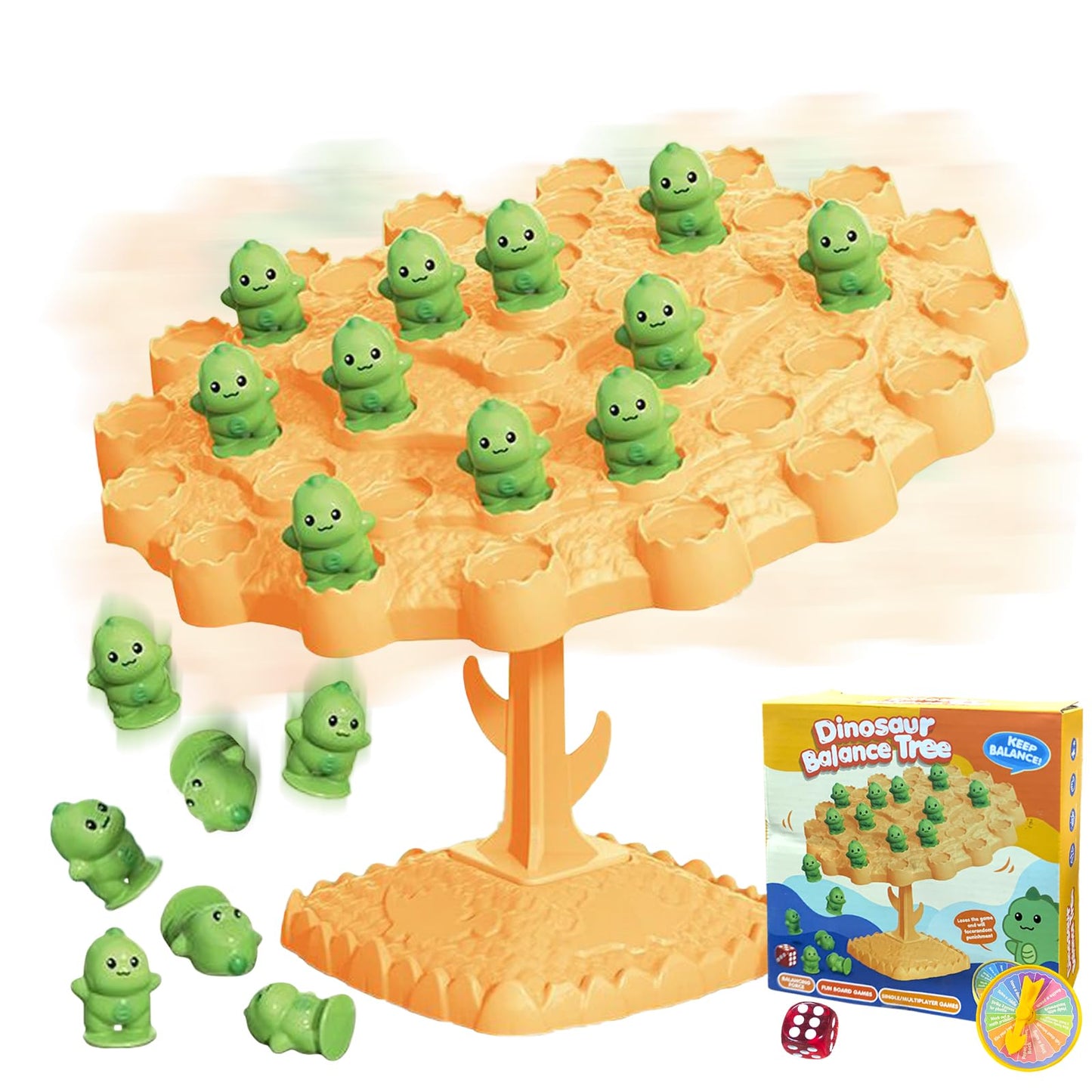 Kowgical Dinosaur Balance Tree Game – Two-Player Balance Board for Teens & Parties
