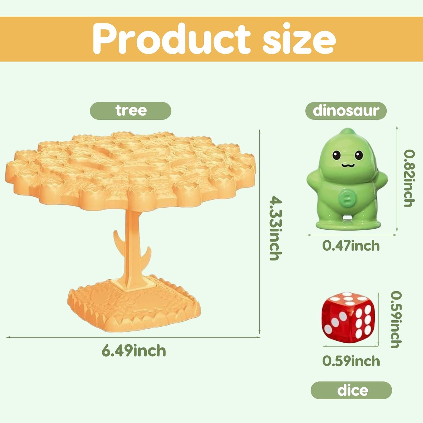 Kowgical Dinosaur Balance Tree Game – Two-Player Balance Board for Teens & Parties