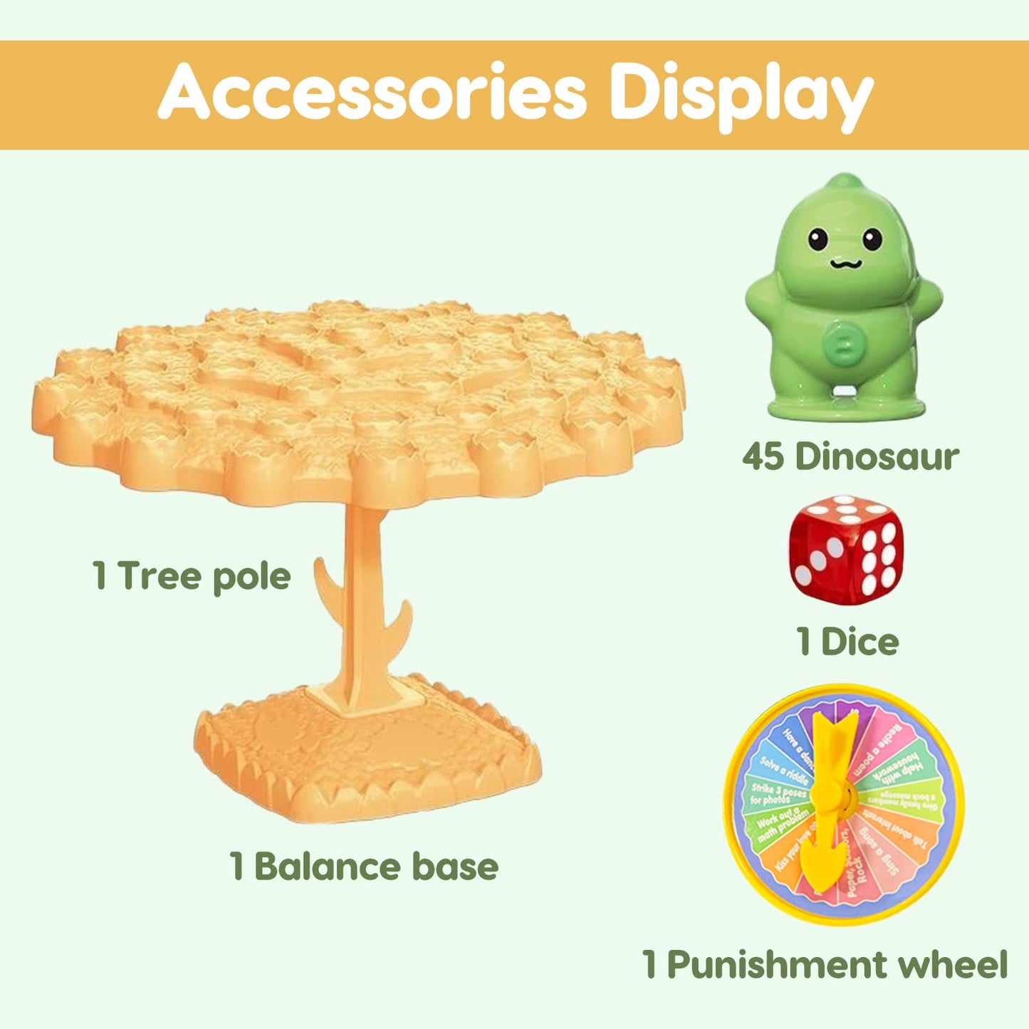 Kowgical Dinosaur Balance Tree Game – Two-Player Balance Board for Teens & Parties