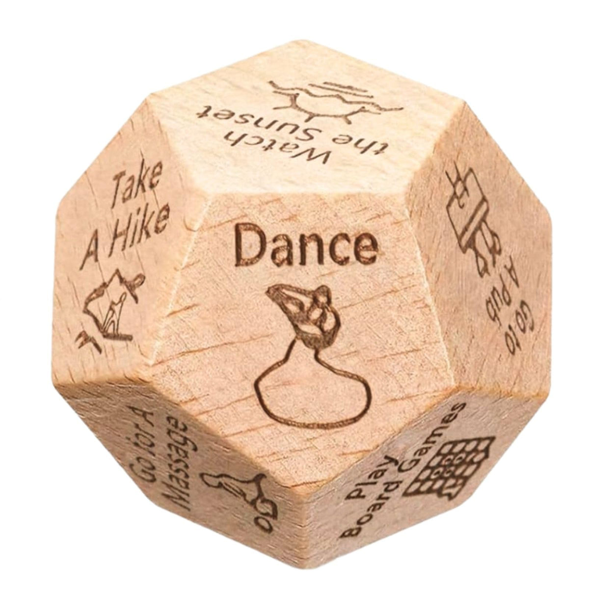 kowgical Valentine’s Day Gifts: Wooden Date Night Dice for Him & Her | Couple Activities & Date Ideas