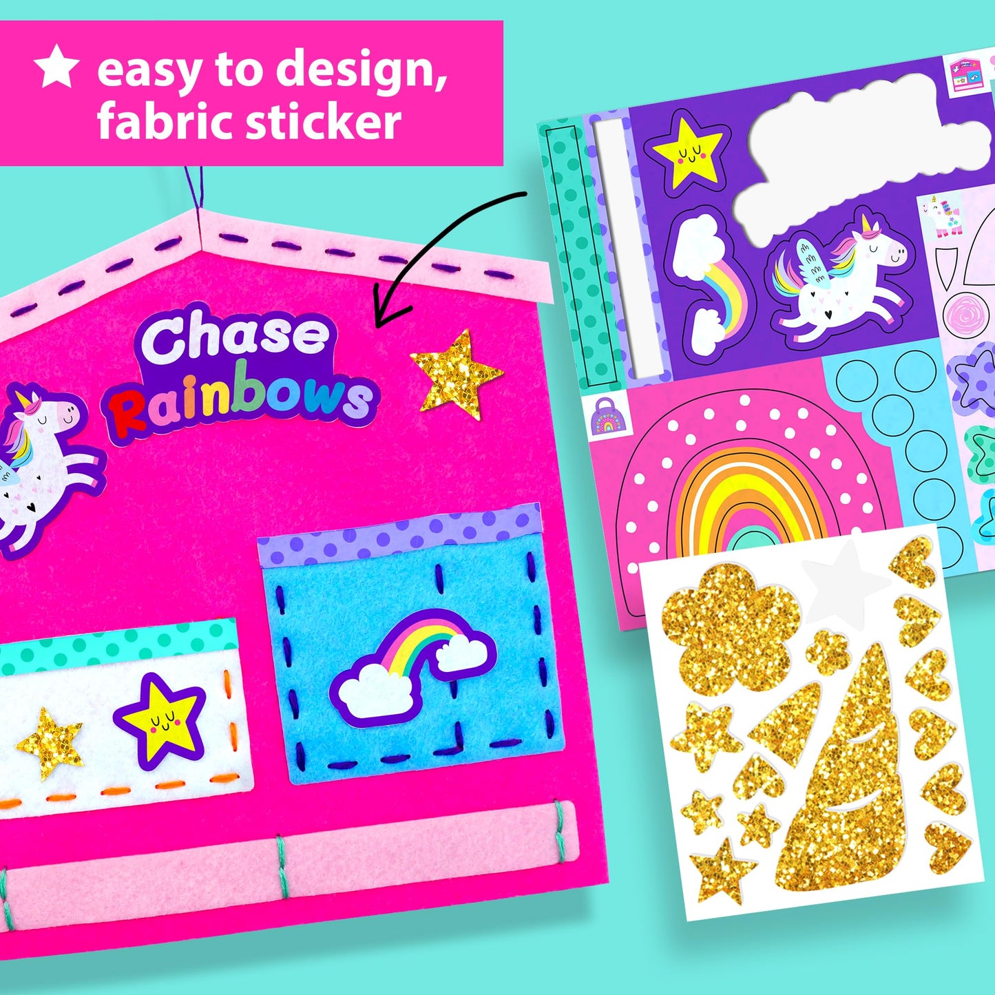 KRAFUN My First Unicorn Kids Sewing Kit — 8 Beginner Projects for Ages 5+