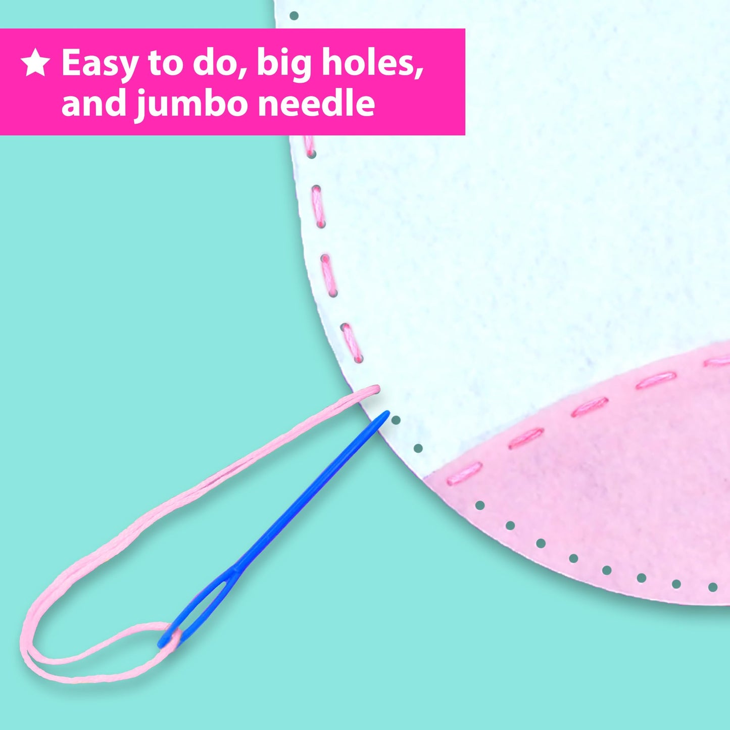 KRAFUN My First Unicorn Kids Sewing Kit — 8 Beginner Projects for Ages 5+