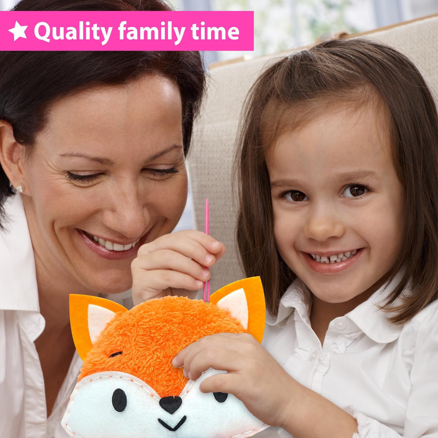 KRAFUN Unicorn Beginner Sewing Kit for Kids 7–13 – 3 Dolls, Safe Tools, Easy Instructions