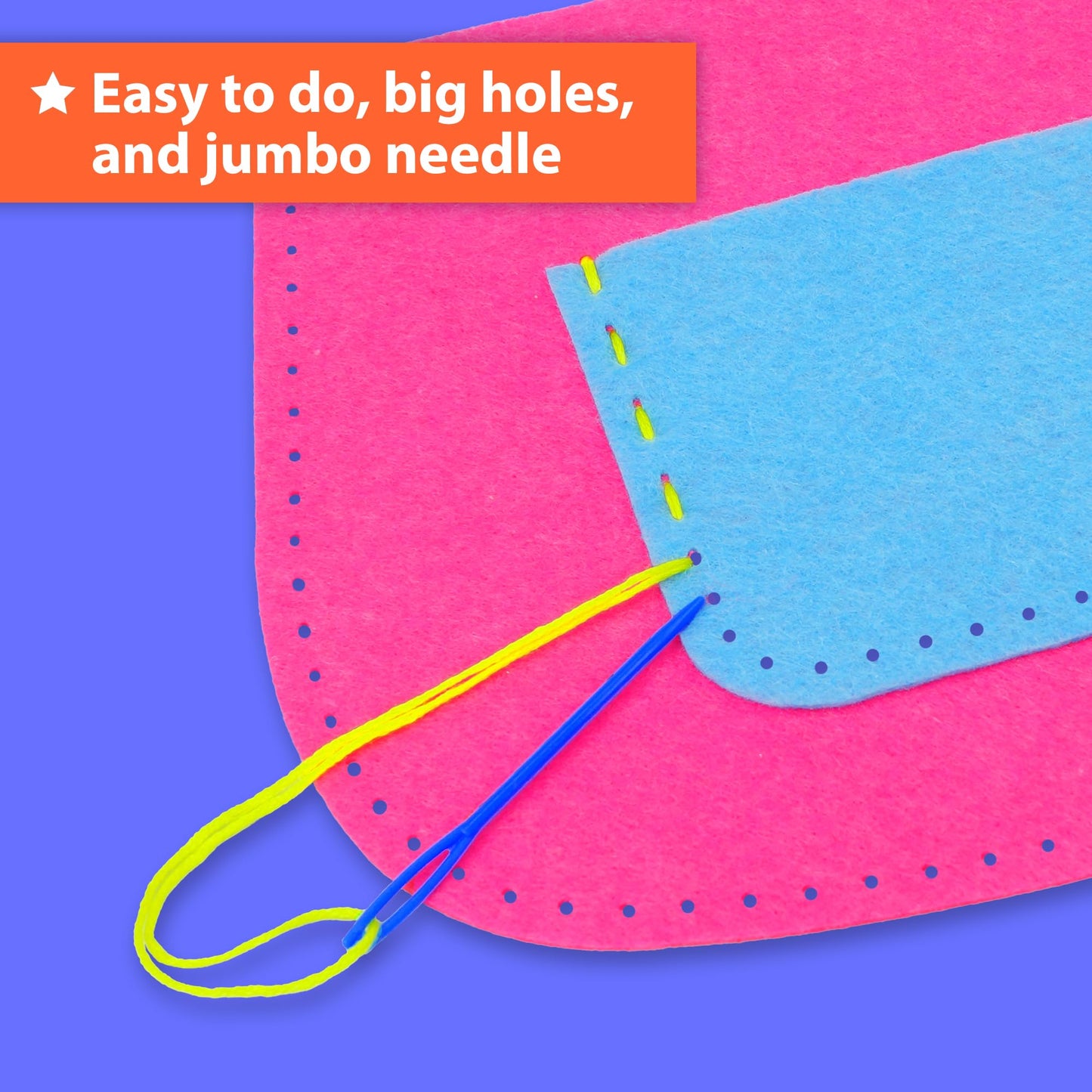 KRAFUN My First Sewing Bag Kit | 6 Easy DIY Projects for Kids