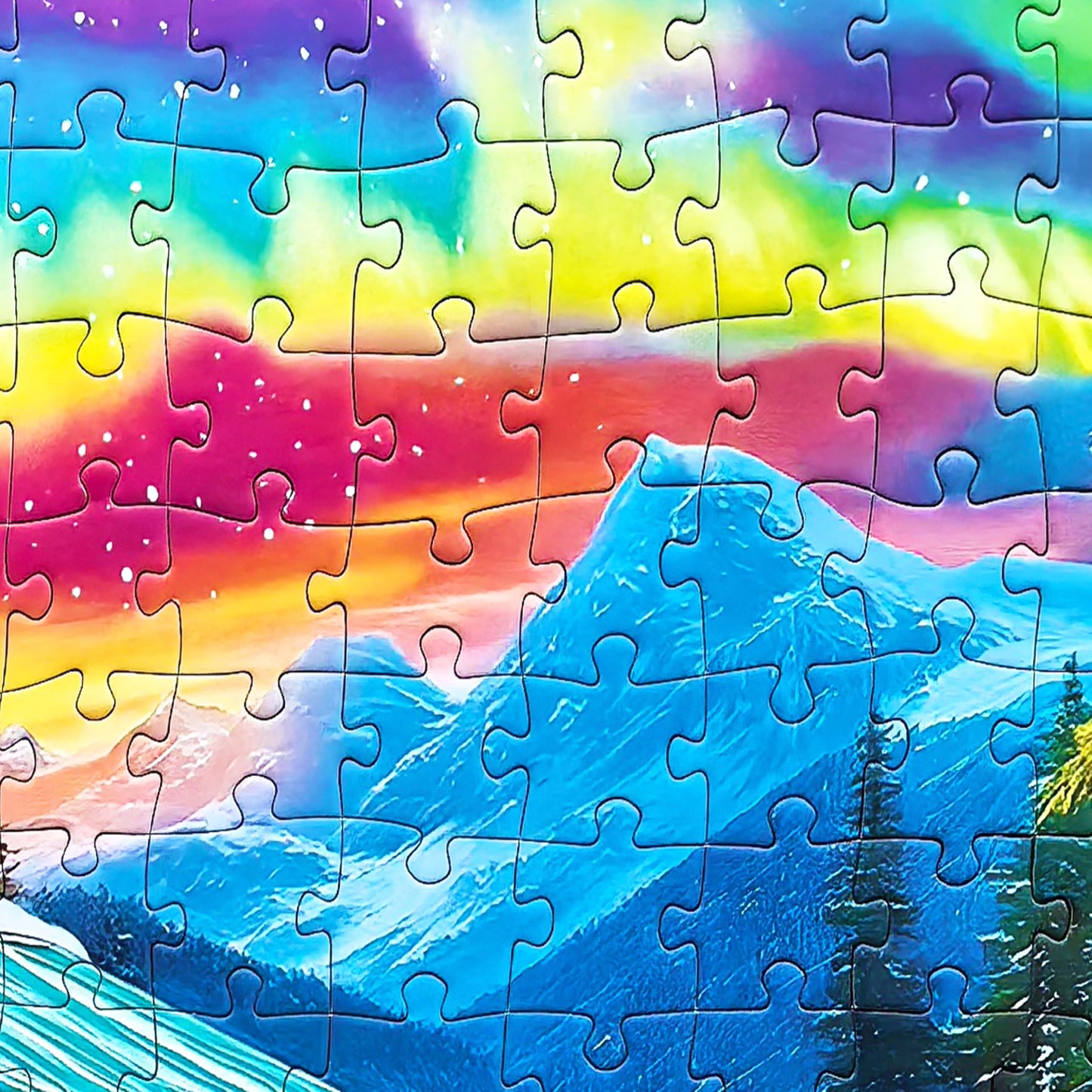 Kribin 300-Piece Jigsaw Puzzle – Northern Lights Forest RV