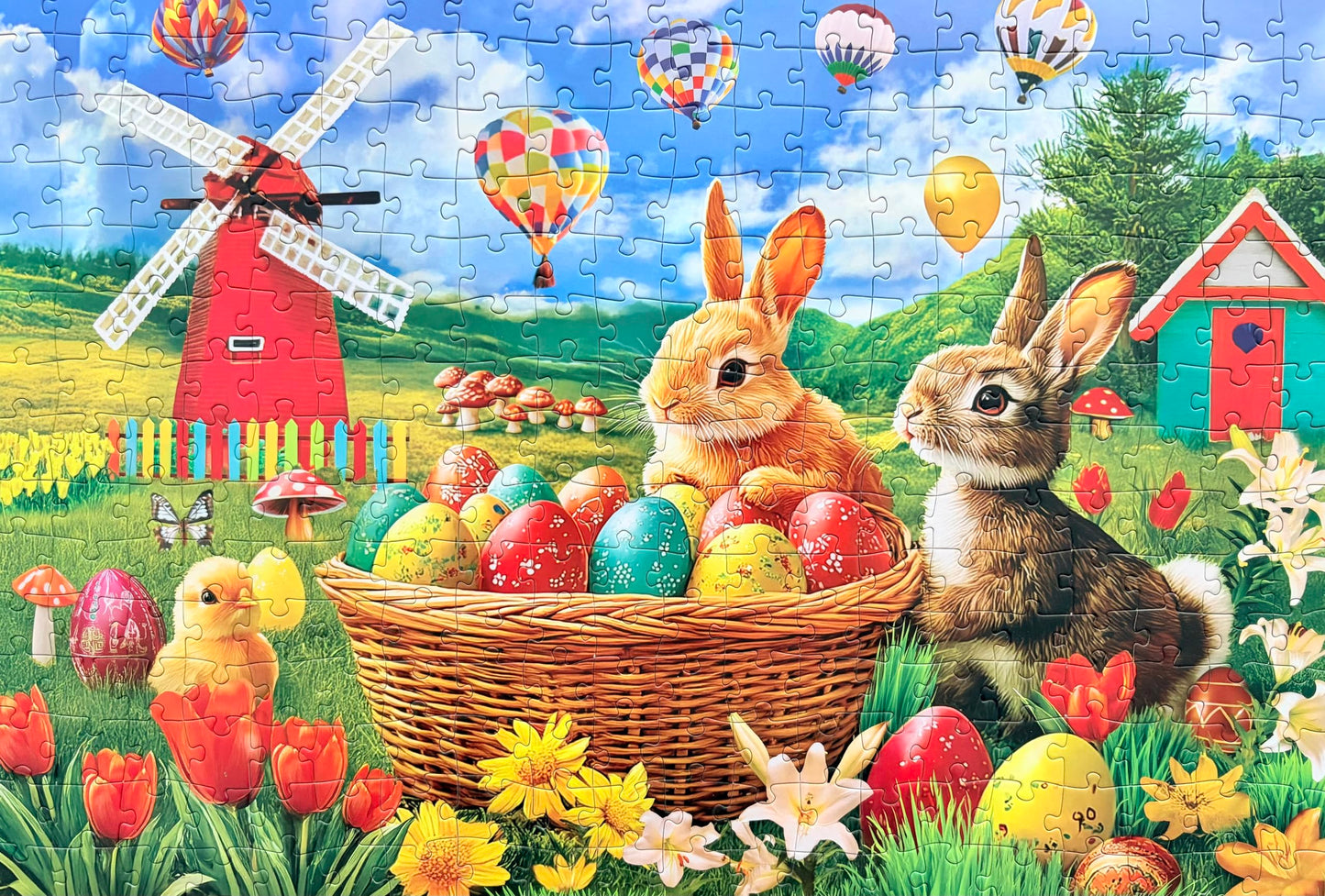 Kribin 300-Piece Easter Puzzle – For All Ages + Poster
