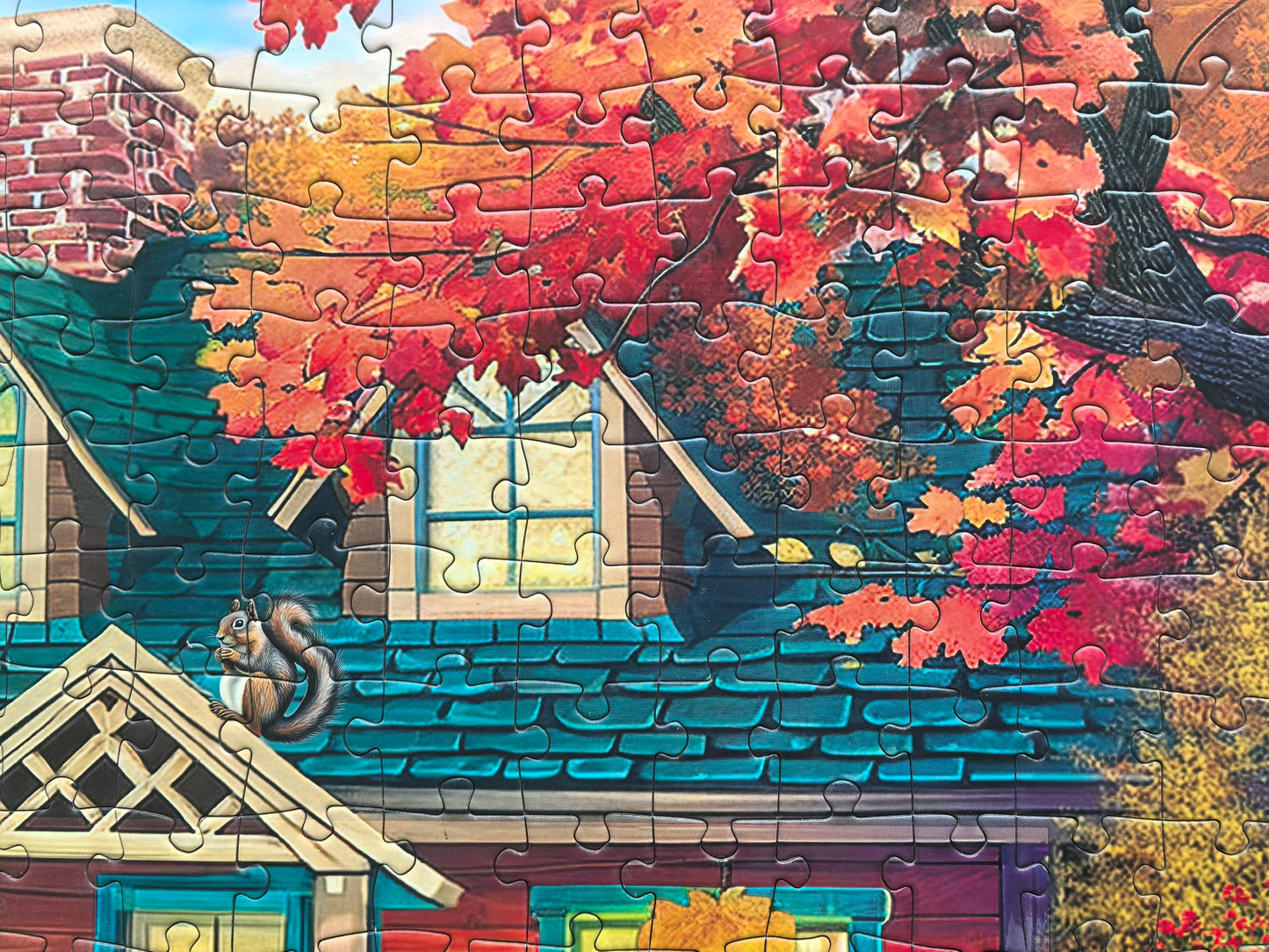 Kribin 300 Piece Fall Puzzle for Adults & Seniors – Autumn Pumpkin Harvest