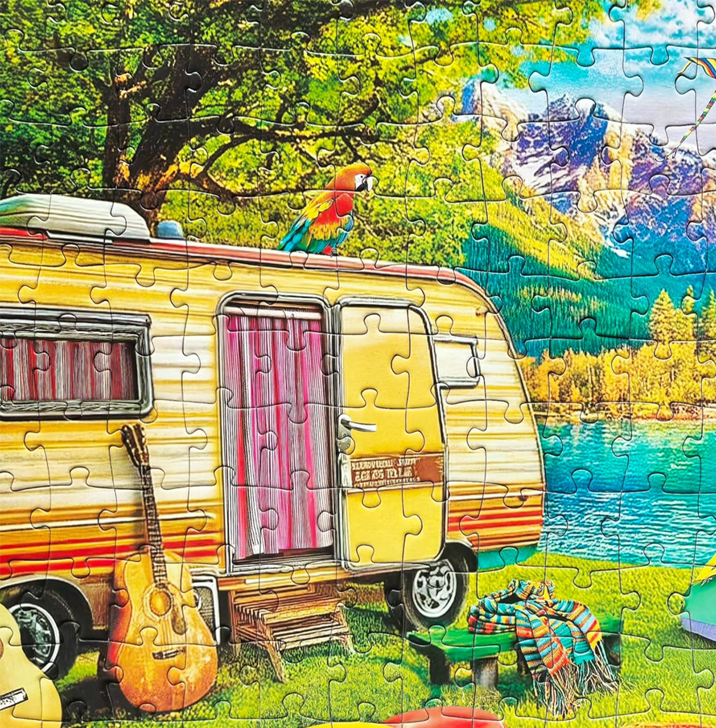 Kribin 300-Piece Lake Camping Puzzle – Large Pieces for Adults & Seniors