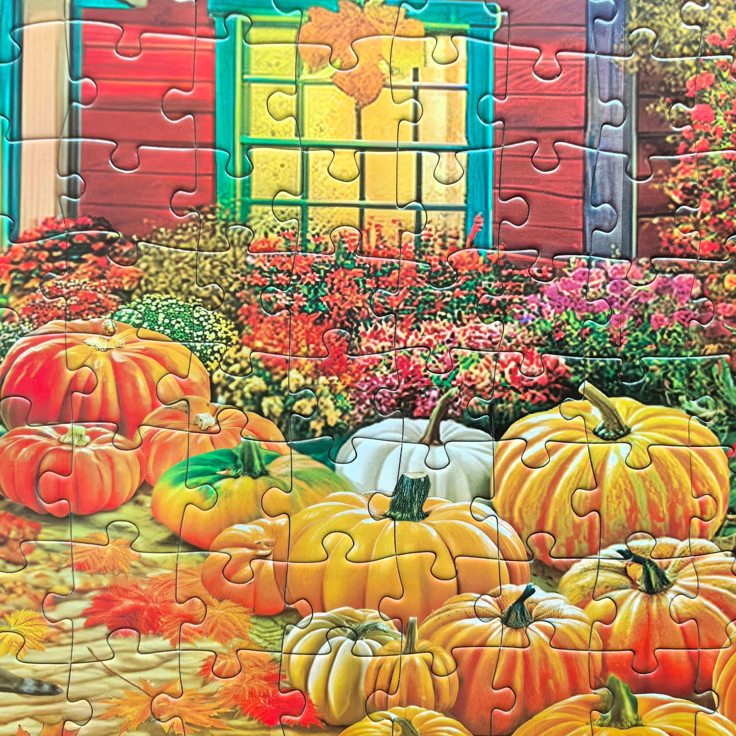 Kribin 300 Piece Fall Puzzle for Adults & Seniors – Autumn Pumpkin Harvest