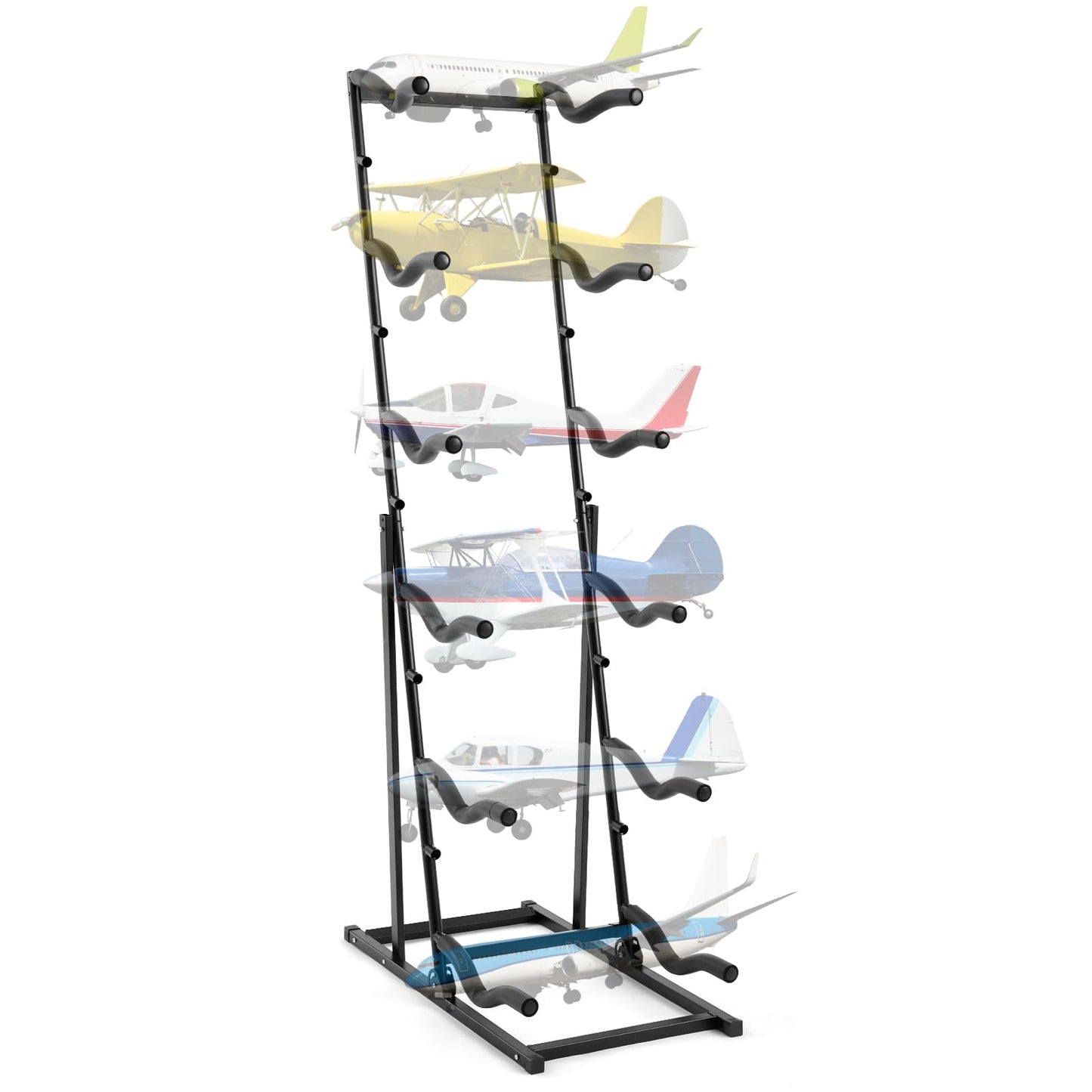 Kritkin RC Airplanes Storage Rack – 18-Inch Display Stand with Adjustable Shelves