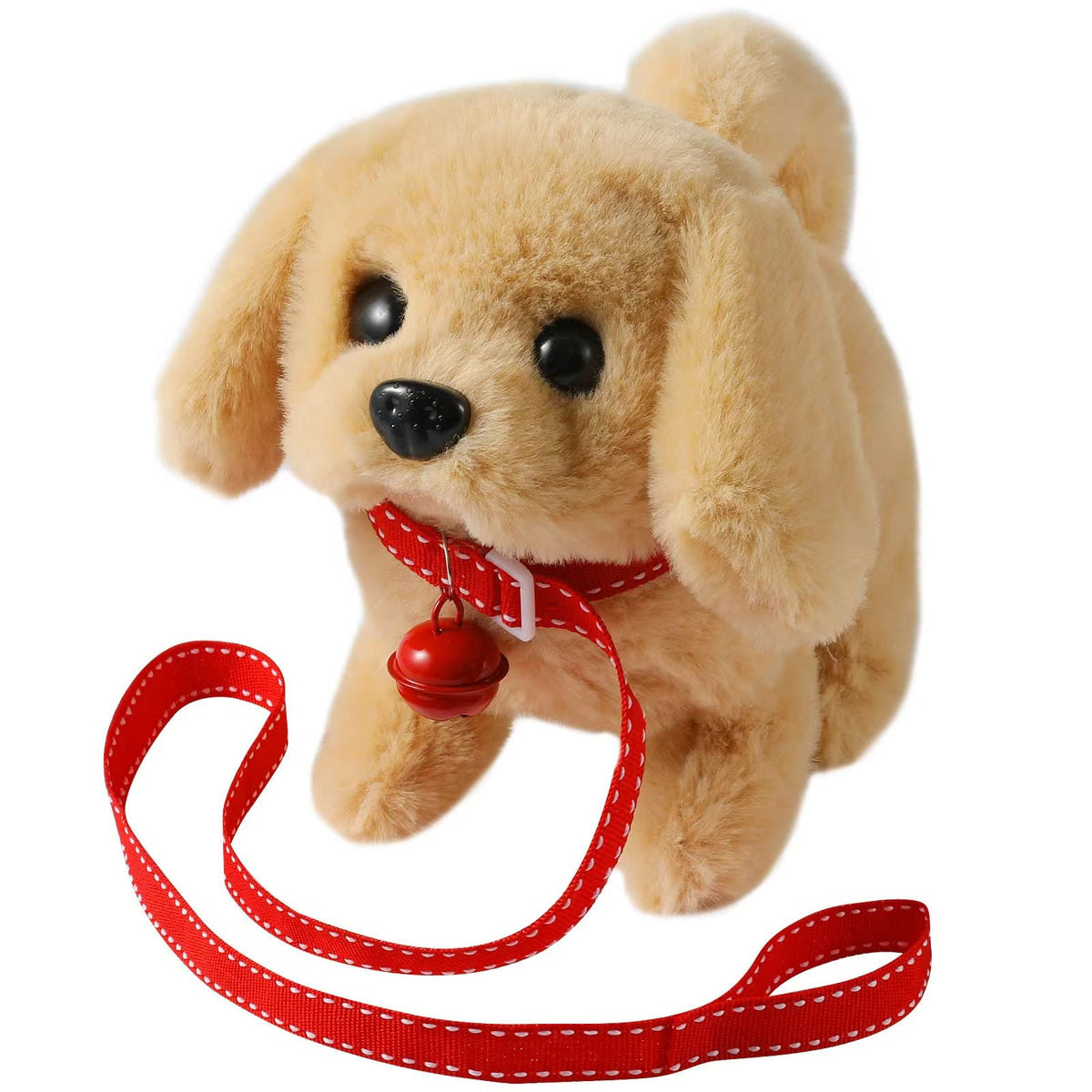 KSABVAIA Plush Golden Retriever Toy Puppy – Interactive Walking, Barking & Tail-Wagging Fun