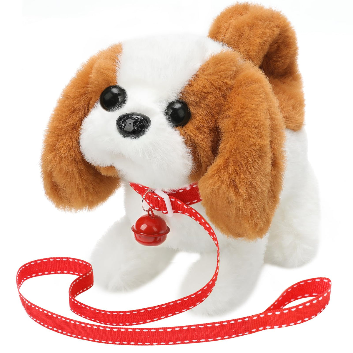 KSABVAIA Plush Saint Bernard Toy — Walking, Barking & Tail Wagging Fun for Kids