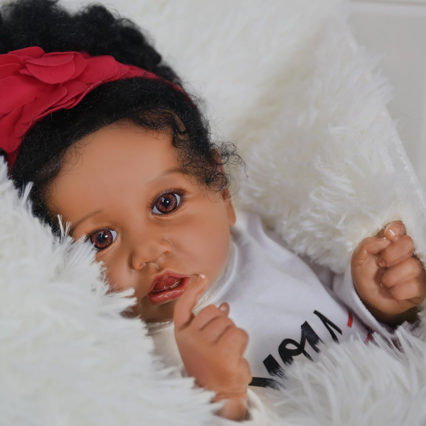 KSBD Realistic Reborn Baby Doll Black Girl — 20-Inch Lifelike Newborn Gift Set