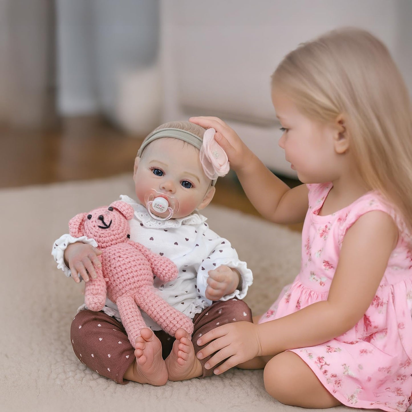 KSBD Reborn Baby Dolls – 18 Inch Realistic Girl Doll with Accessories