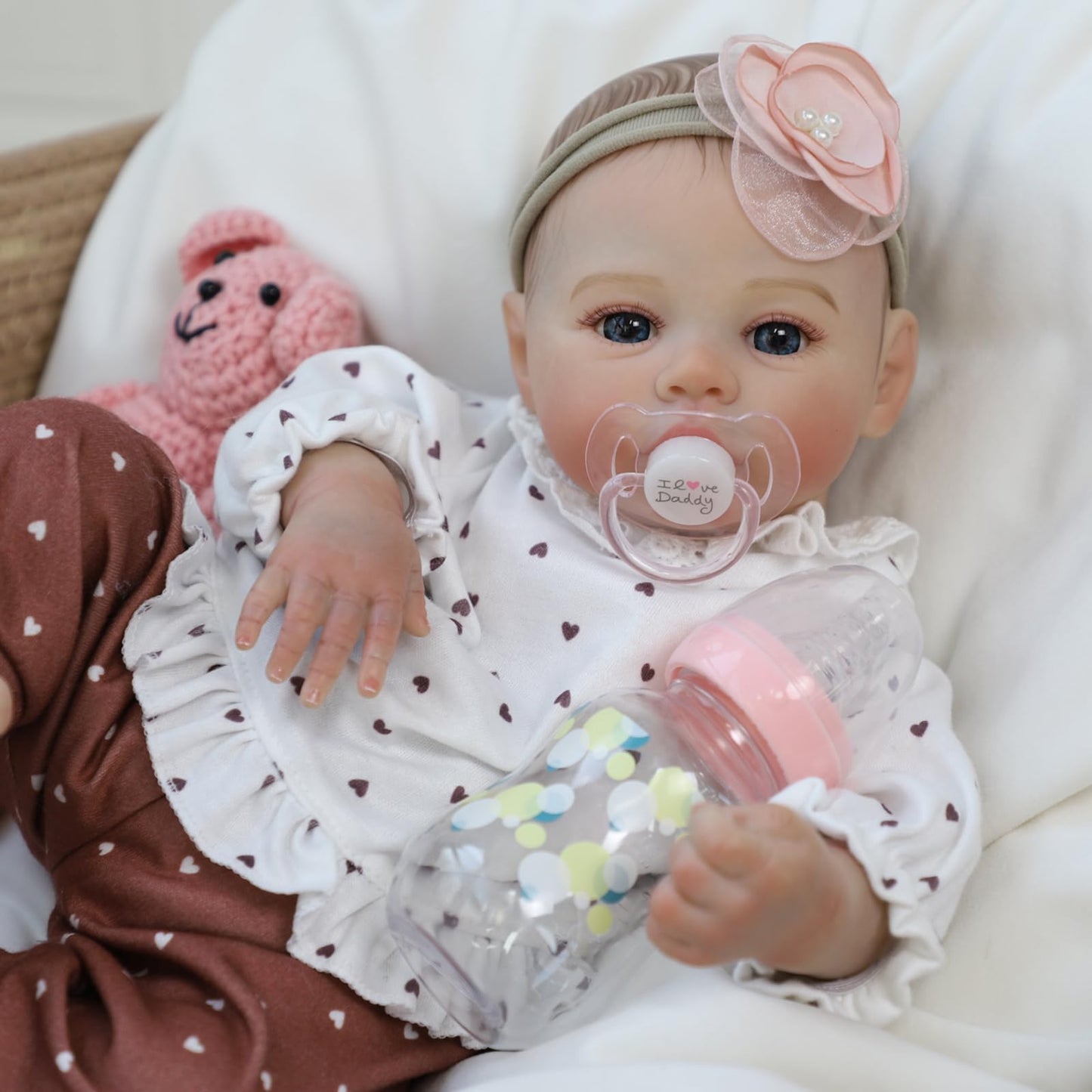 KSBD Reborn Baby Dolls – 18 Inch Realistic Girl Doll with Accessories