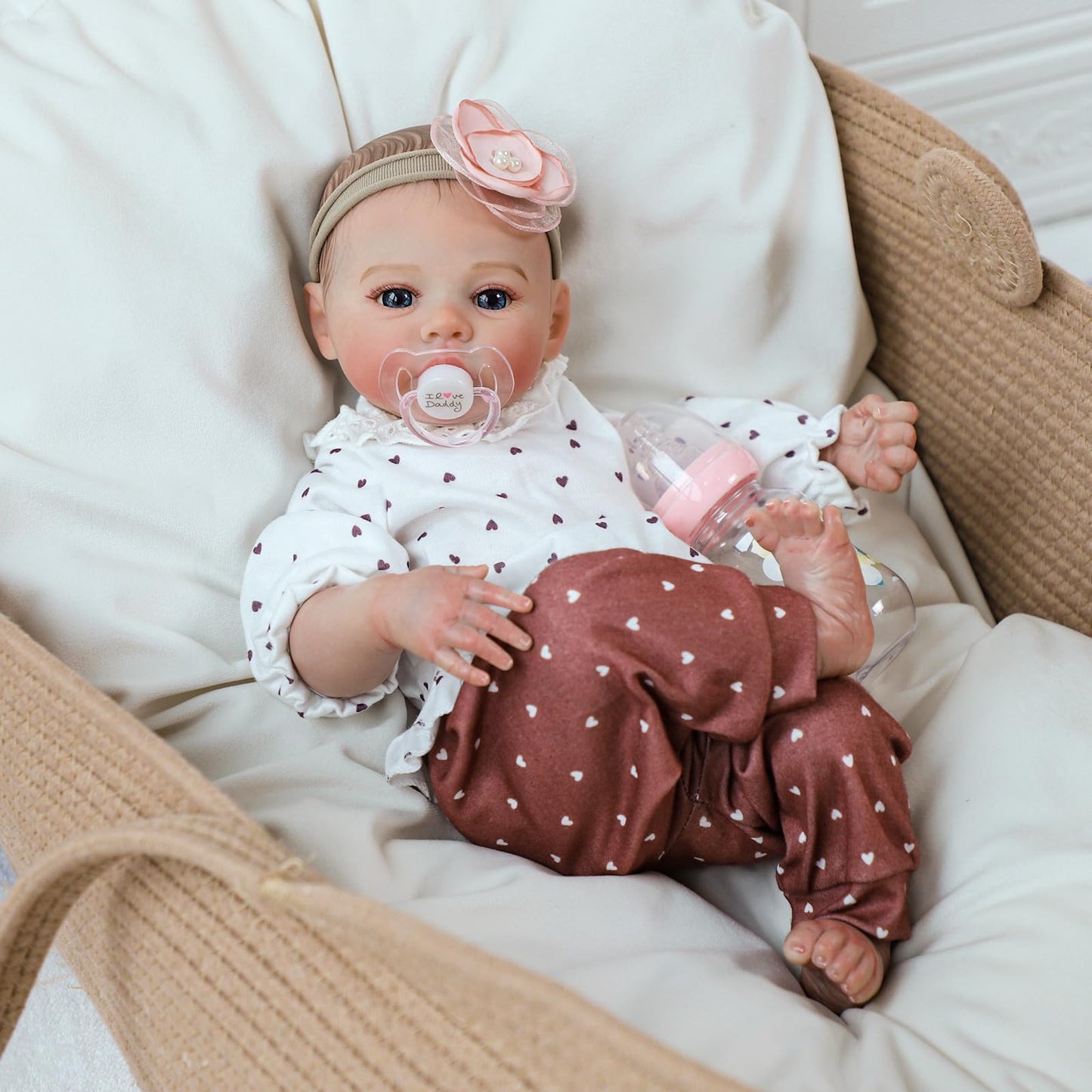 KSBD Reborn Baby Dolls – 18 Inch Realistic Girl Doll with Accessories
