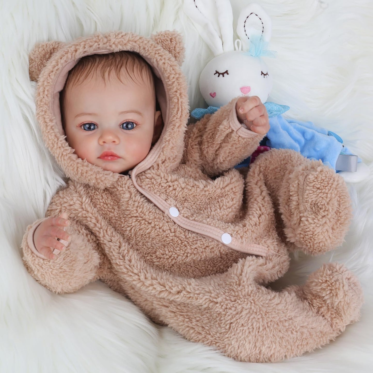 KSBD Reborn Baby Dolls - 18 Inch Realistic Lifelike Baby Boy with Accessories