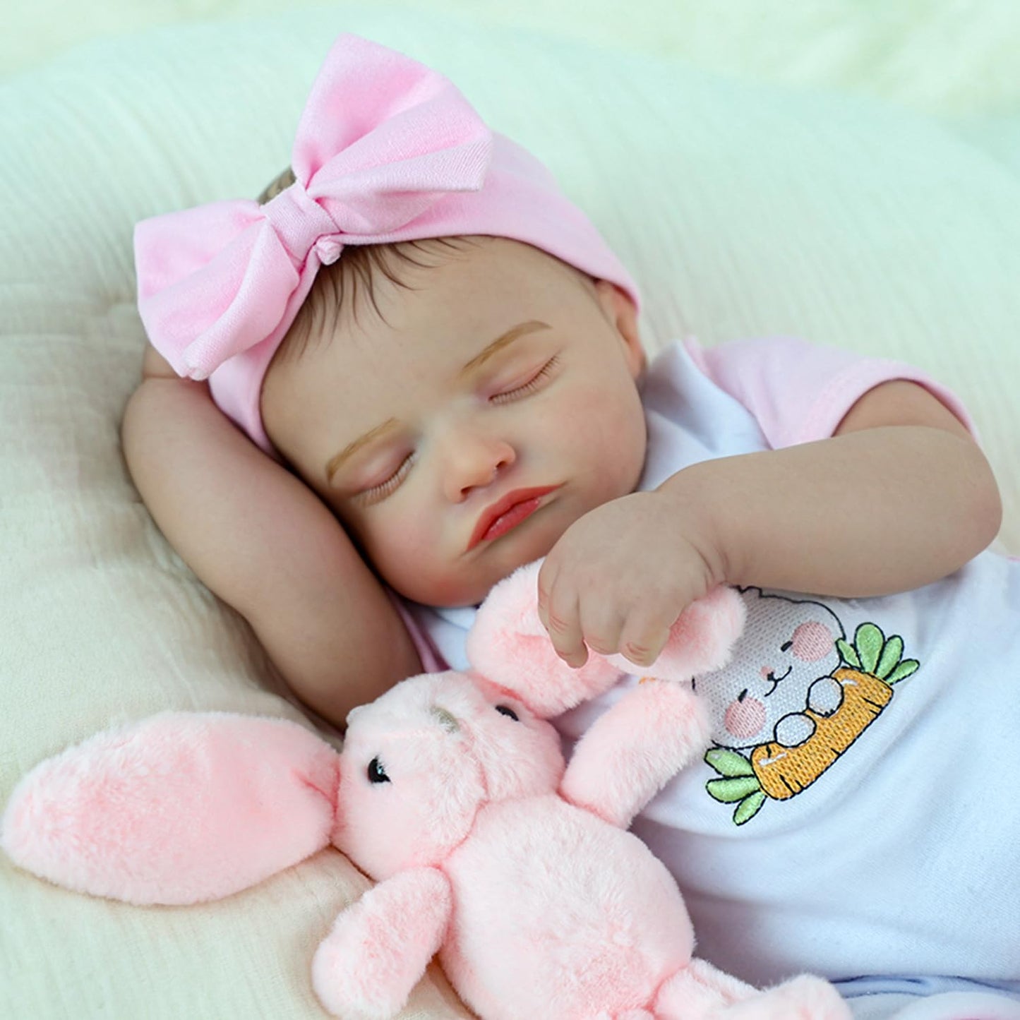 KSBD Realistic Reborn Baby Girl Rosalie — 20-inch Lifelike Vinyl Doll with Accessory Set